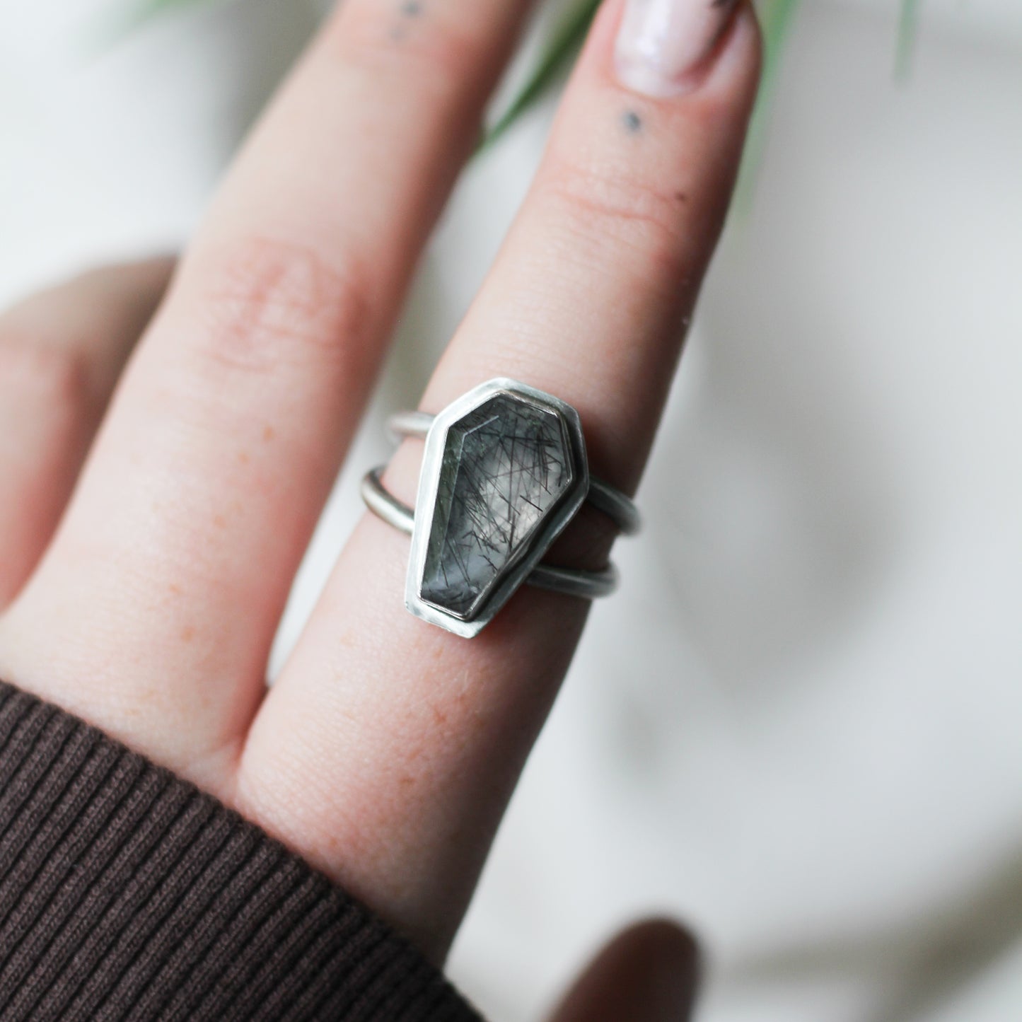 Rutilated Quartz Ring