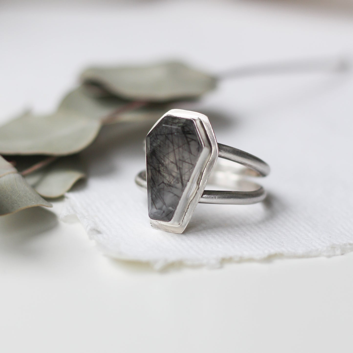 Rutilated Quartz Ring