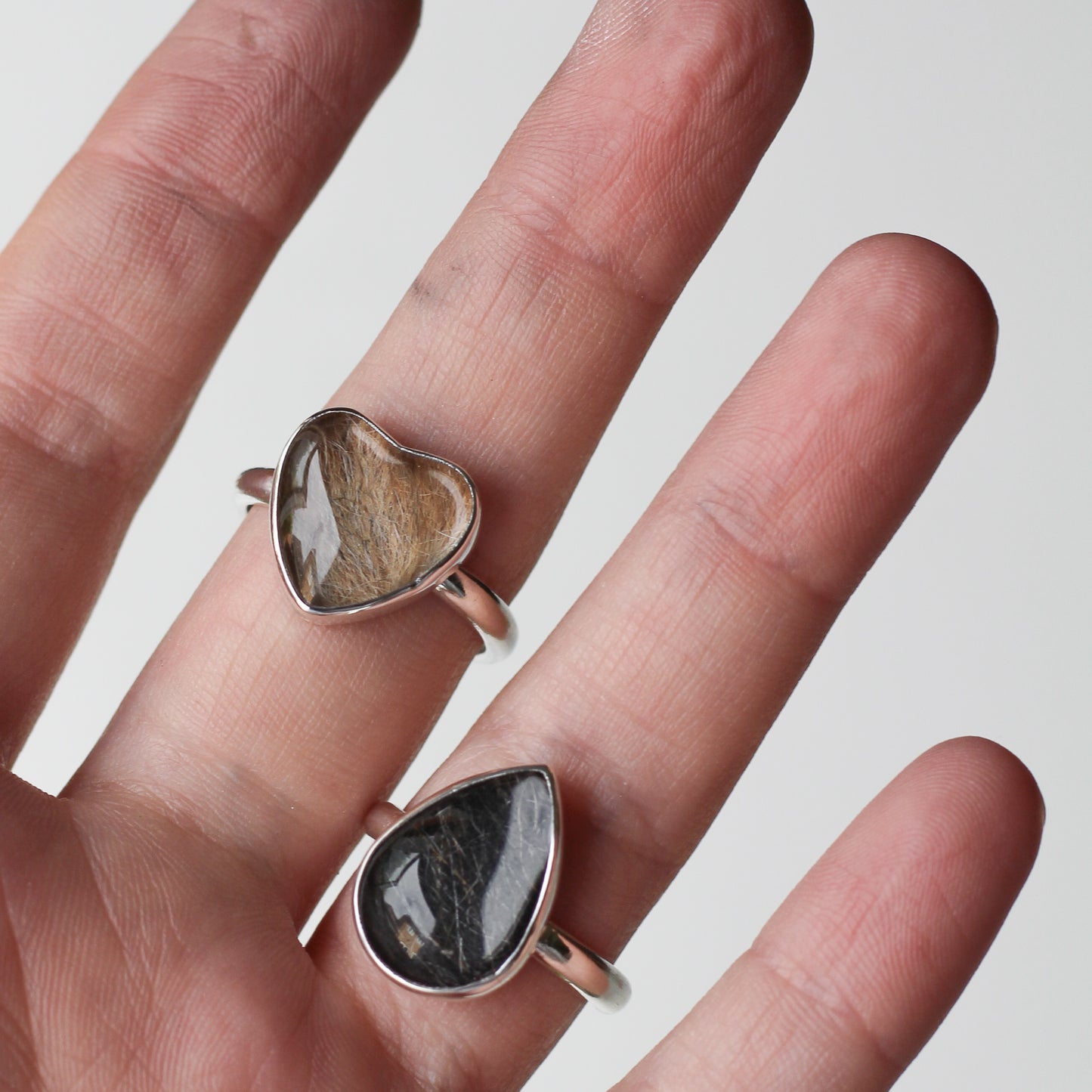 TEARDROP Custom Hair / Fur Ring