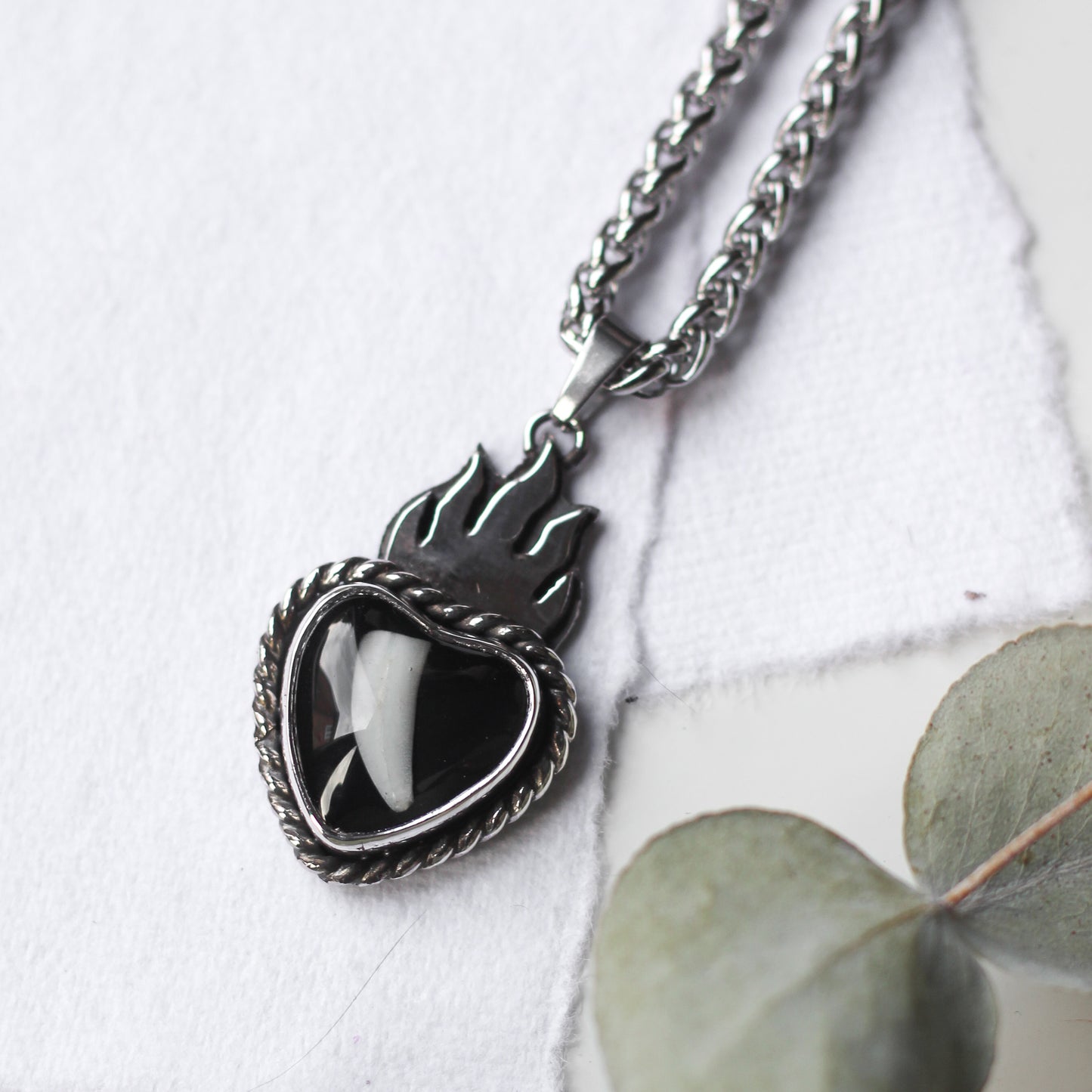 Custom Sacred Heart TOOTH necklace