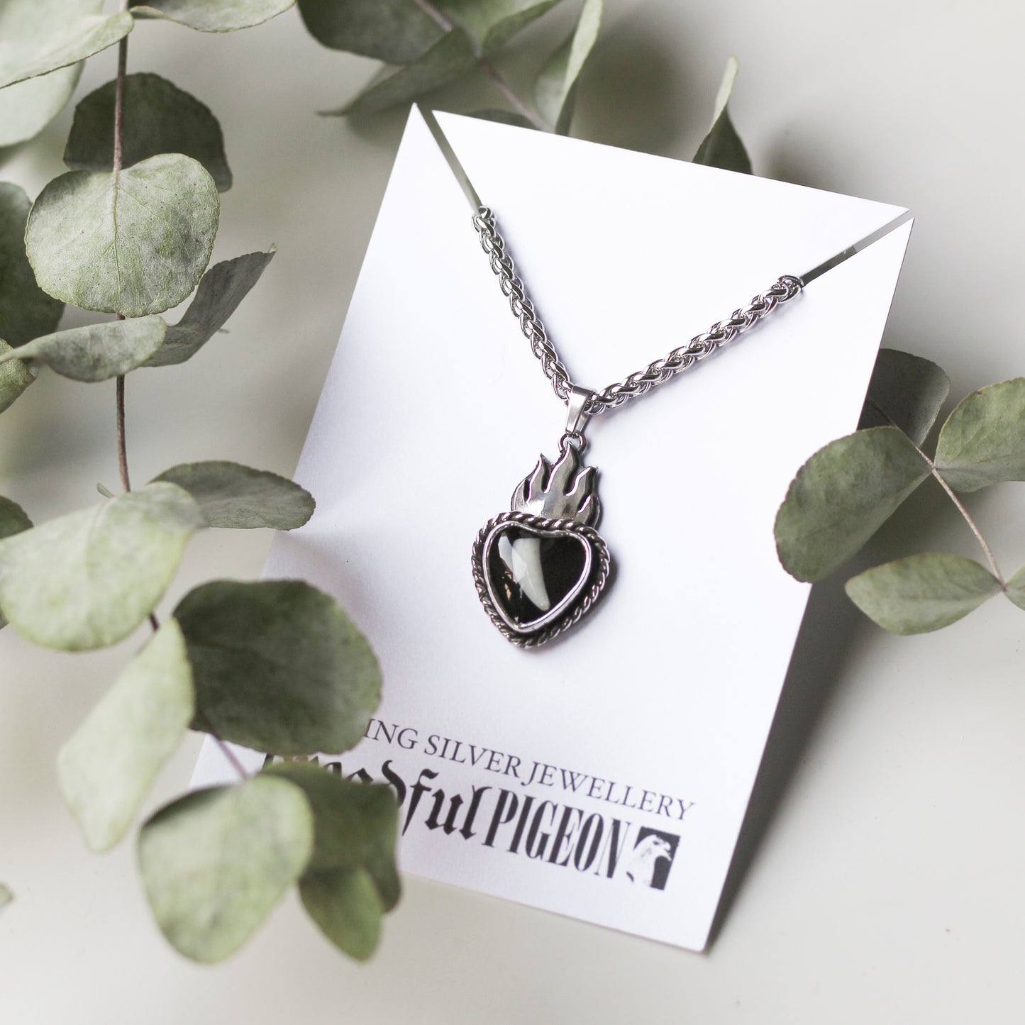 Custom Sacred Heart TOOTH necklace