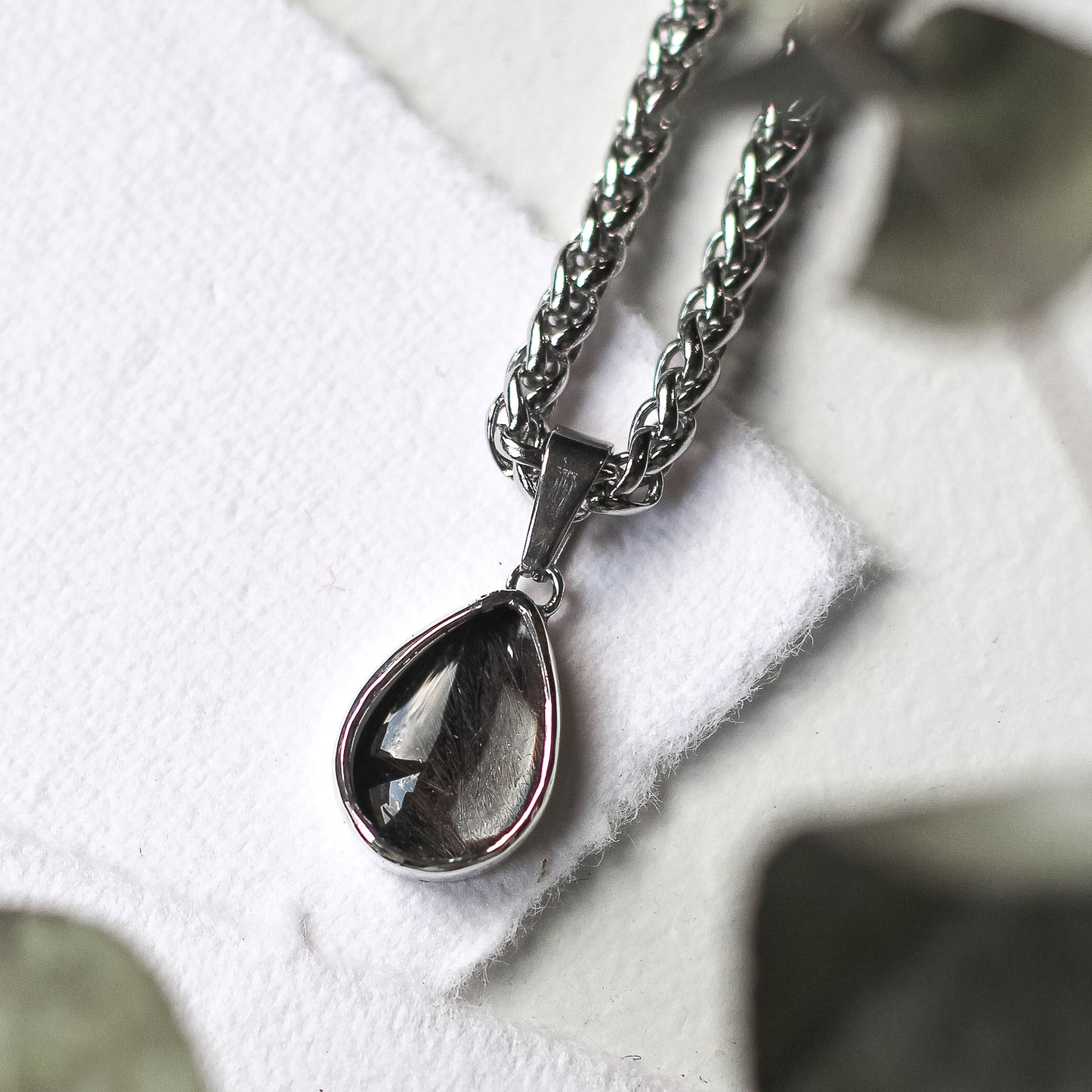 Custom Hair/Fur Teardrop Necklace