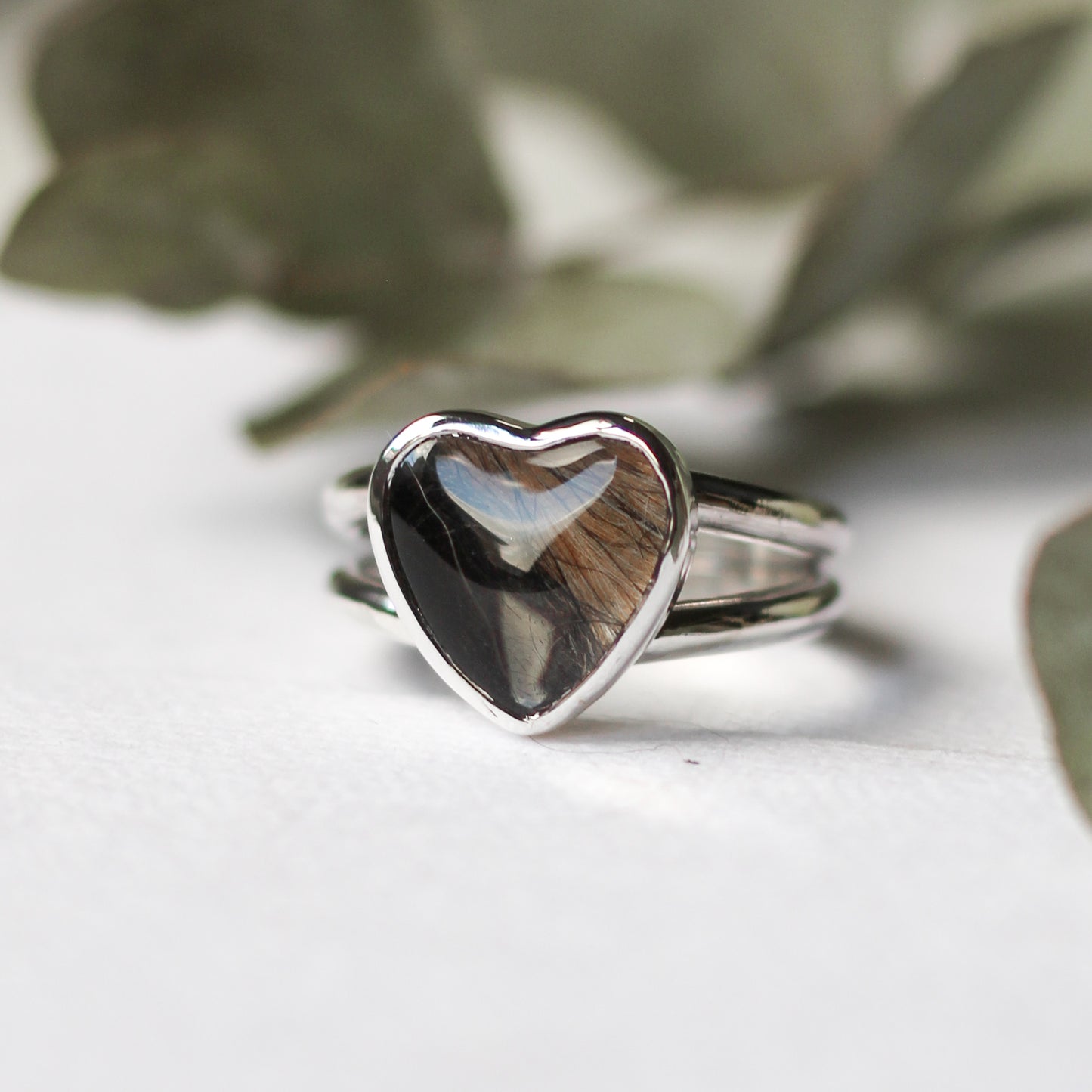 TEARDROP Custom Hair / Fur Ring