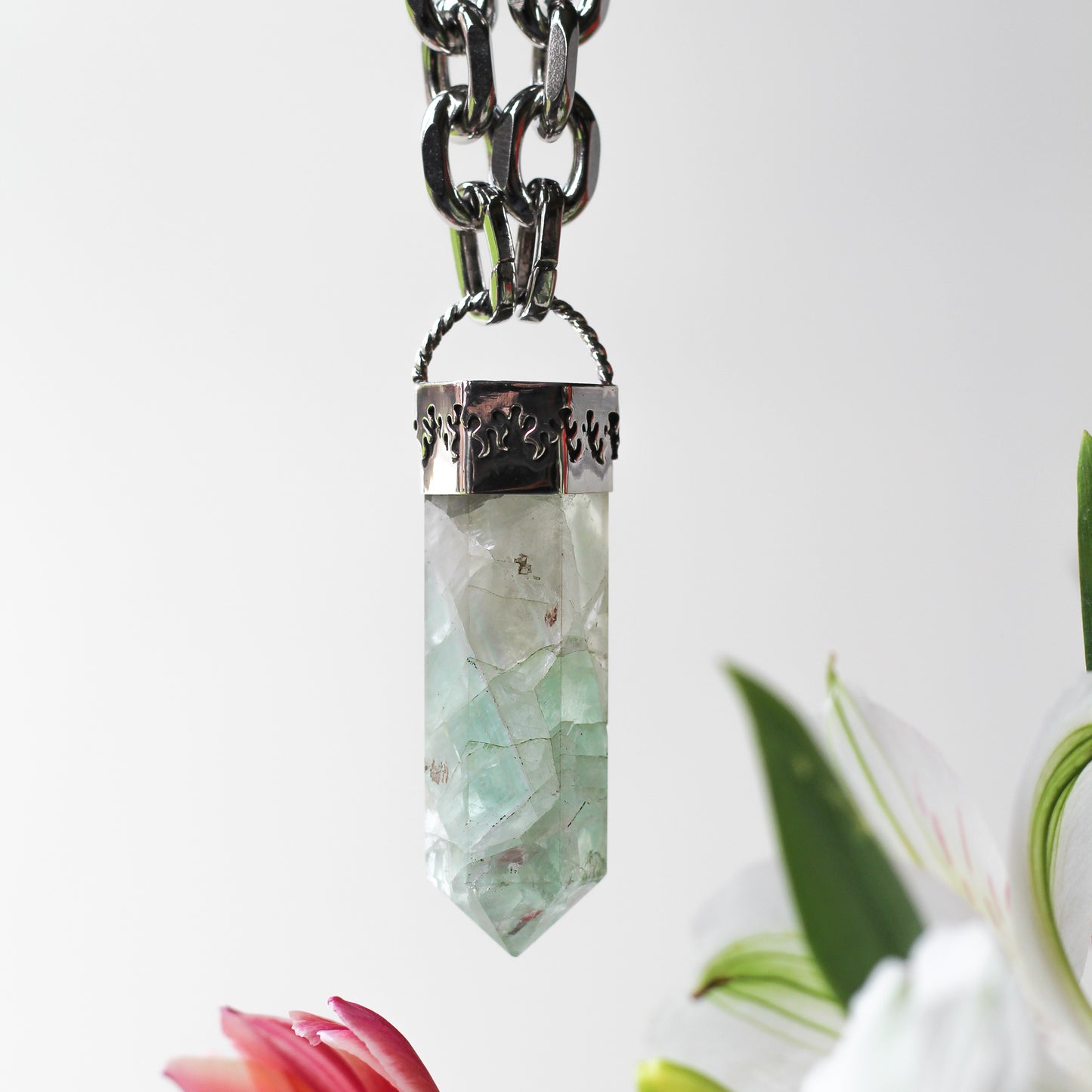 Fluorite Necklace (Flame)
