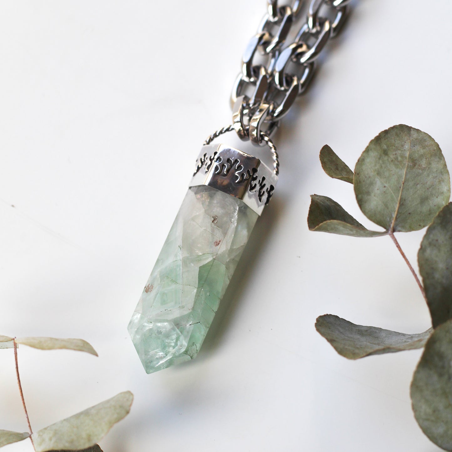 Fluorite Necklace (Flame)
