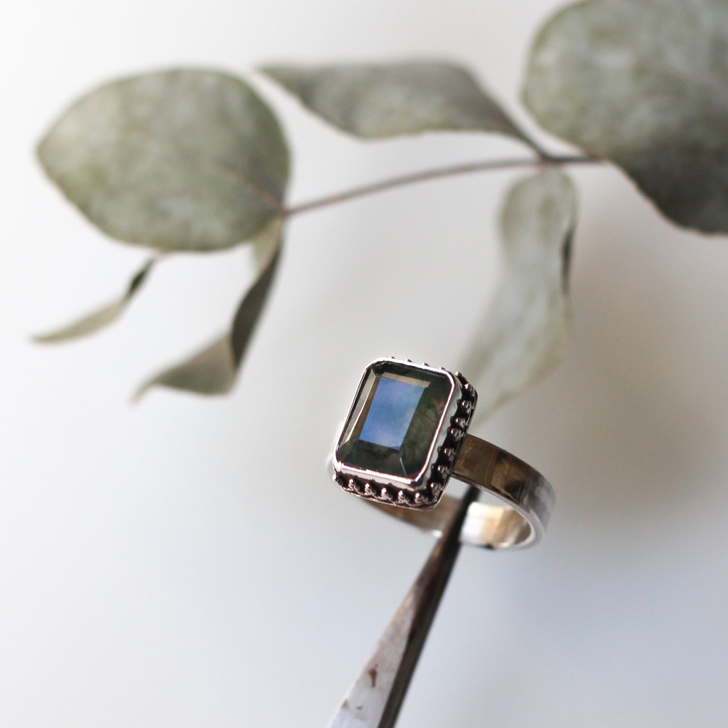 Moss Agate Ring