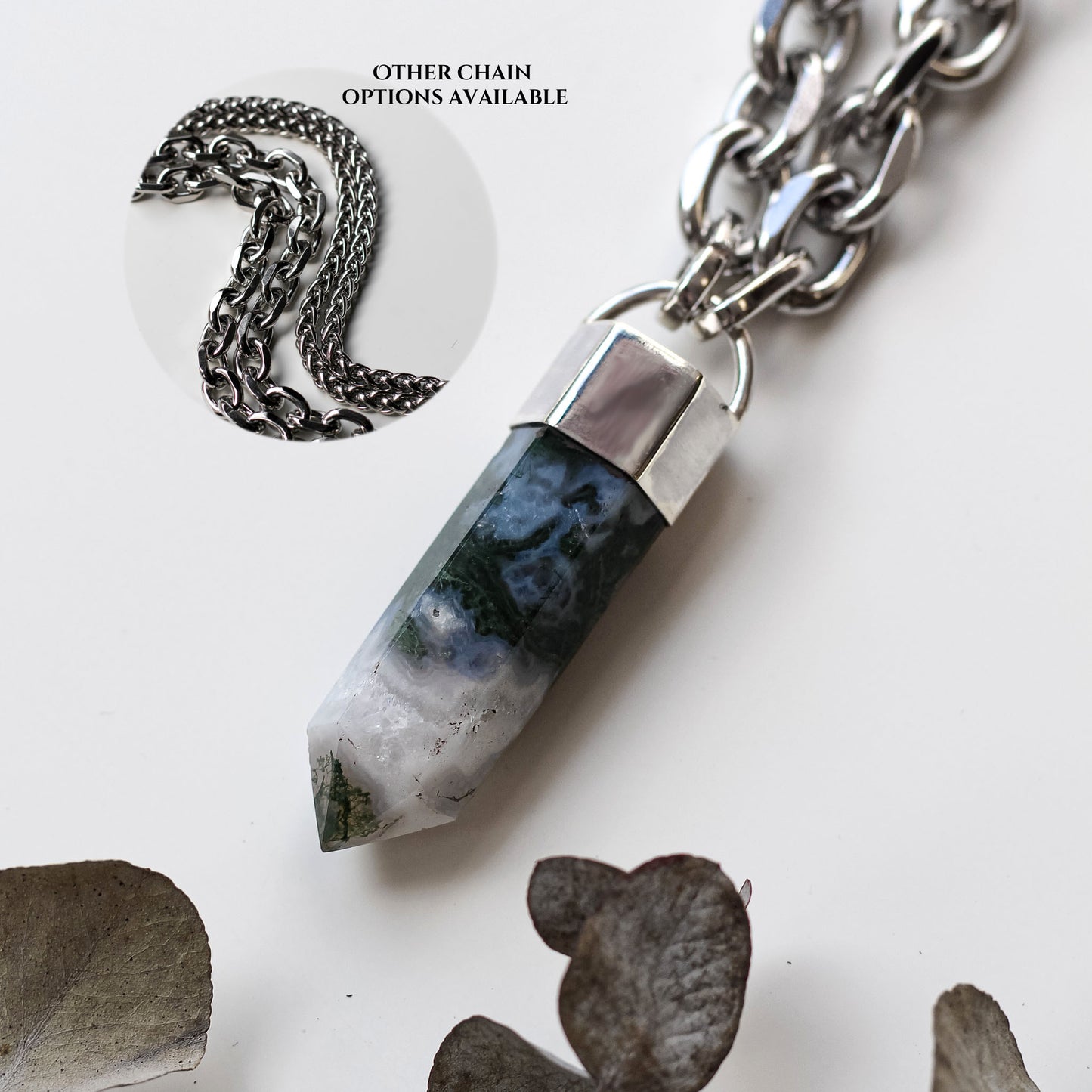 Moss Agate Necklace