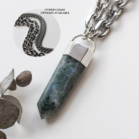 Moss Agate Necklace
