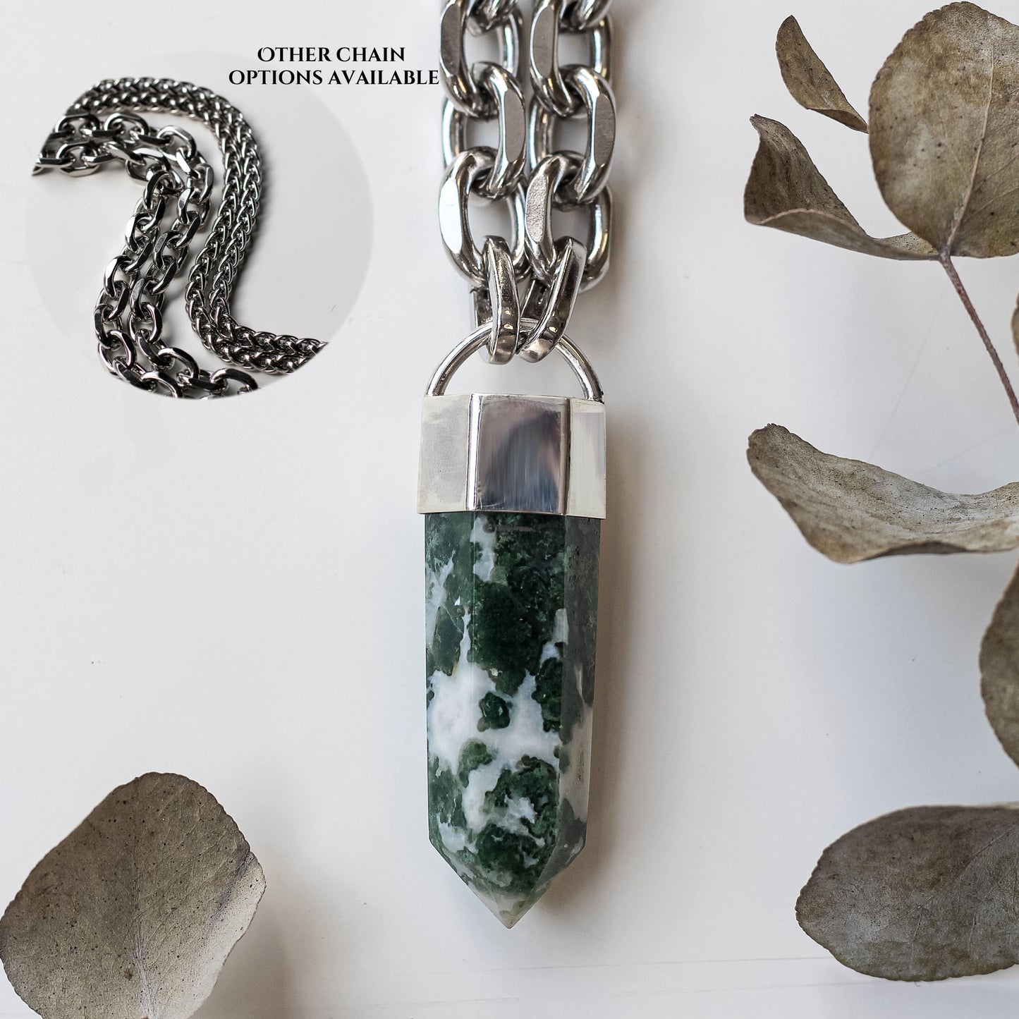 Moss Agate Necklace