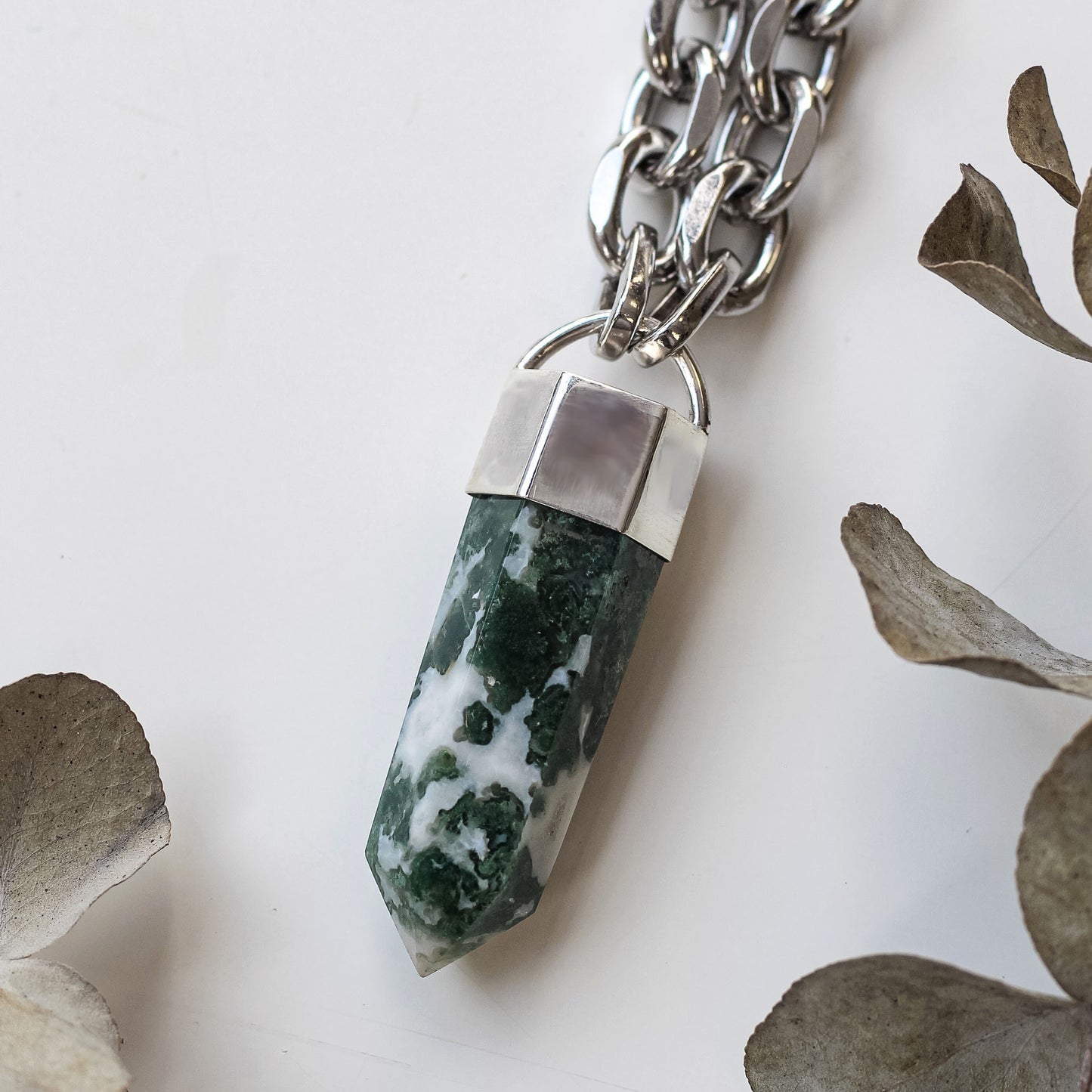 Moss Agate Necklace