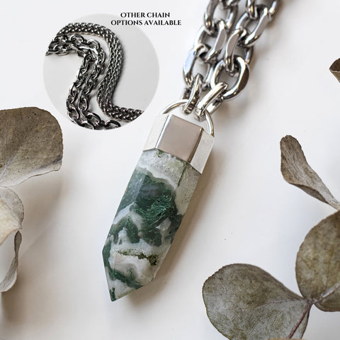 Moss Agate Necklace