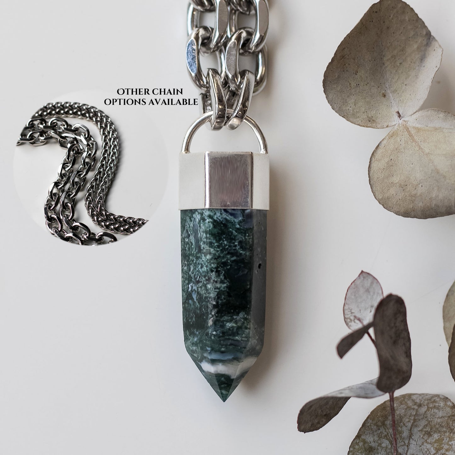 Moss Agate Necklace