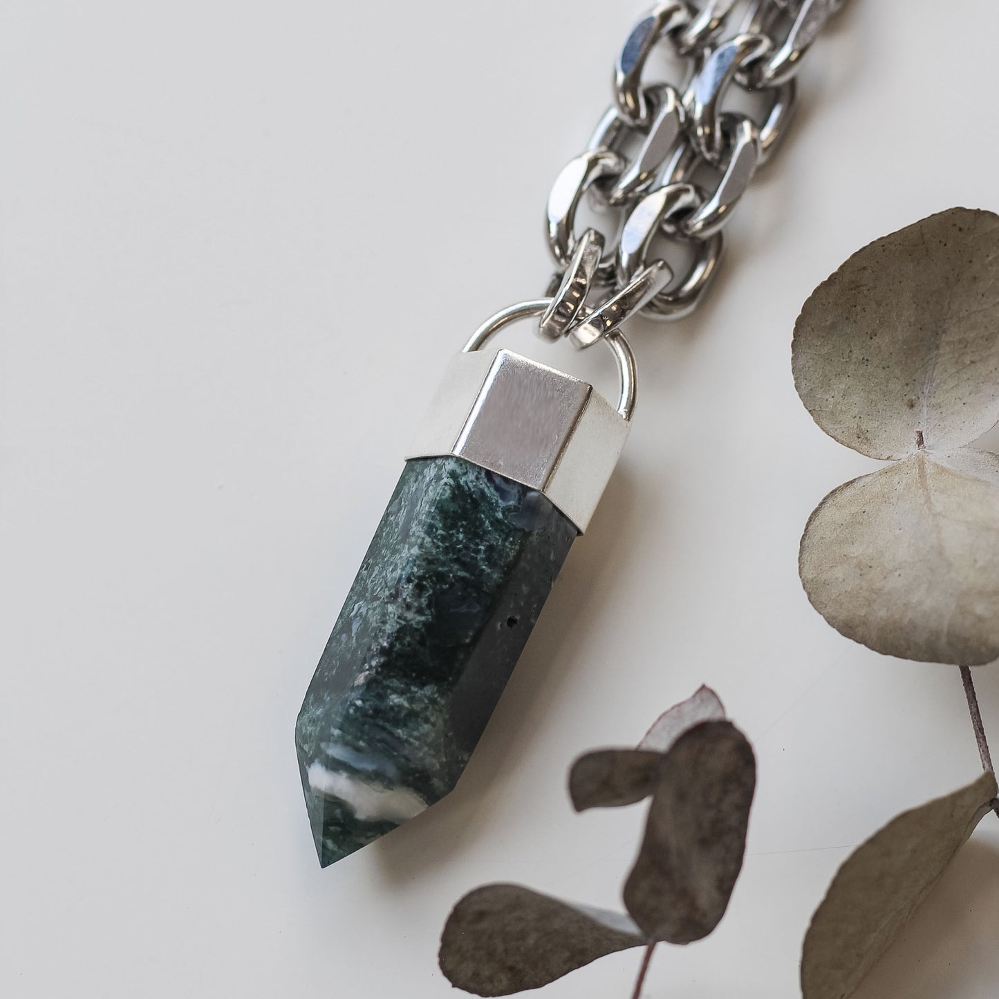 Moss Agate Necklace