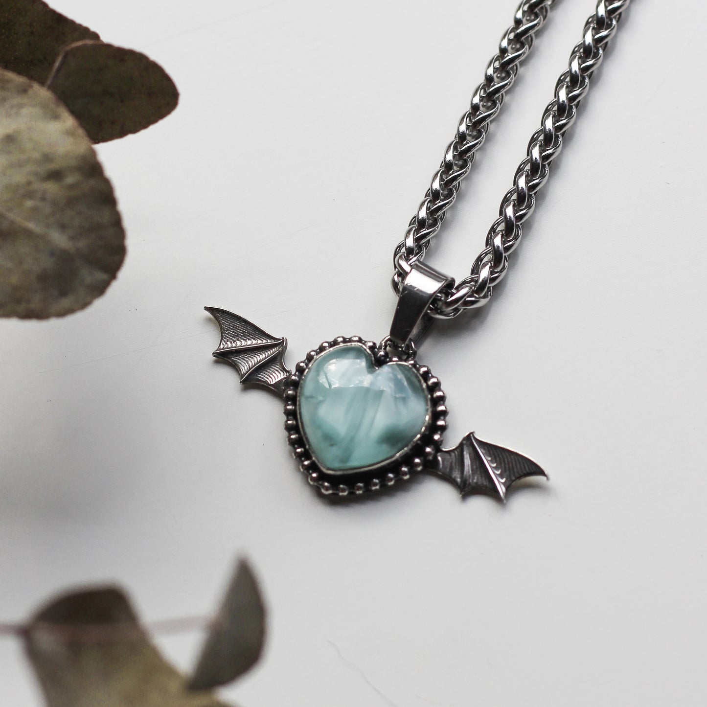 Hemimorphite Bat Heart
