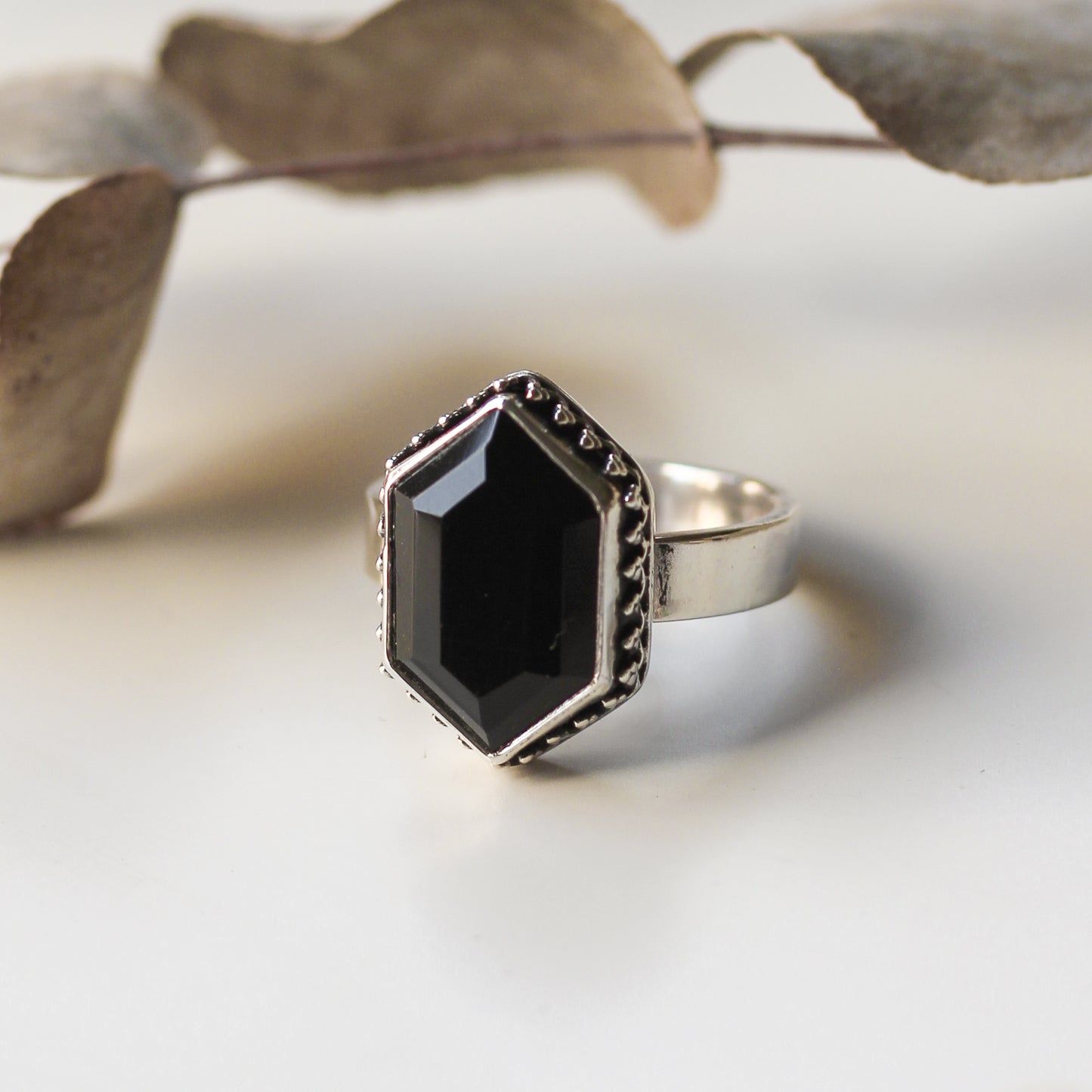 Onyx Ring Size O or R