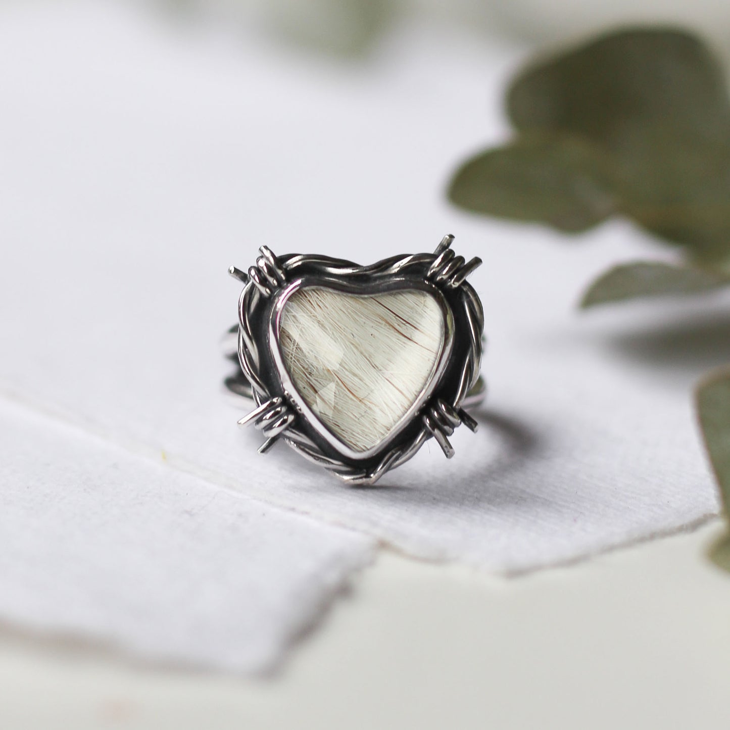 Custom Barbed wire Hair / Fur Ring