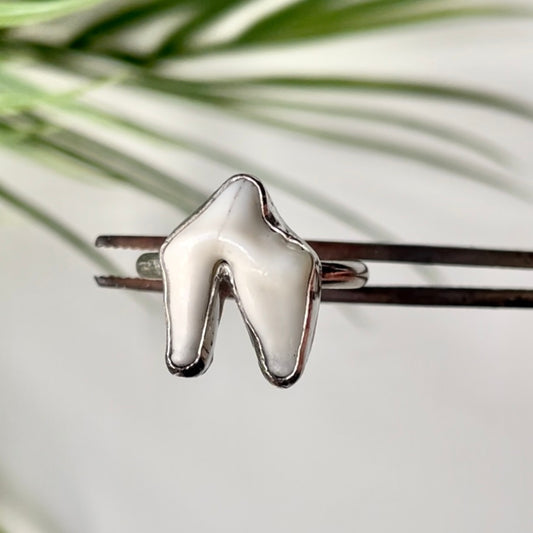 Sterling Silver Tooth Ring