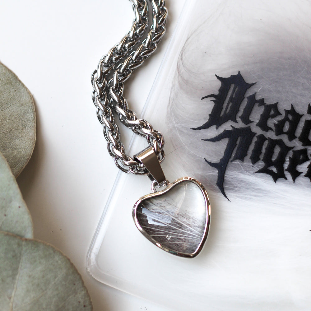 Custom Hair/Fur Heart Necklace