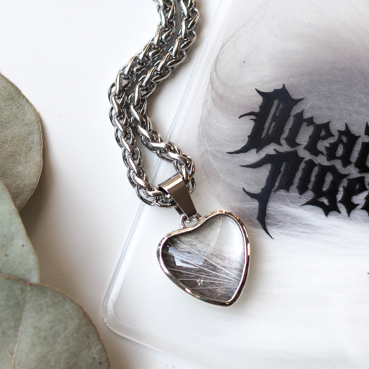 Custom Hair/Fur Heart Necklace