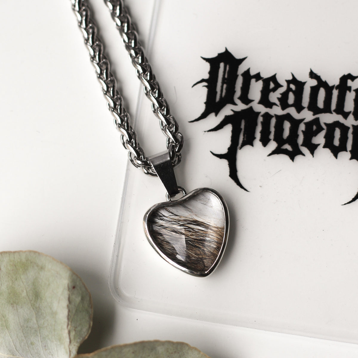 Custom Hair/Fur Heart Necklace