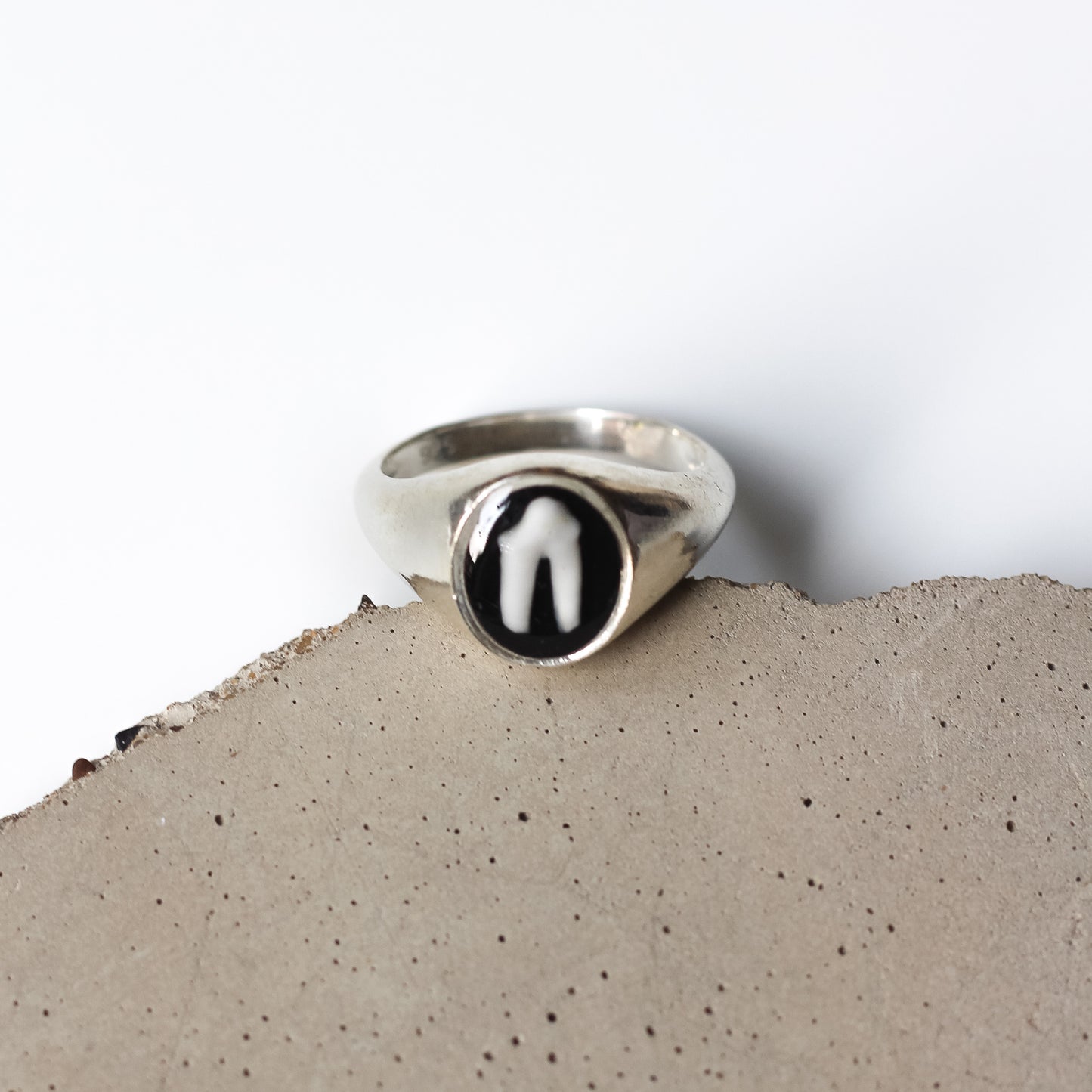 (NEW) Custom Tooth Signet Ring