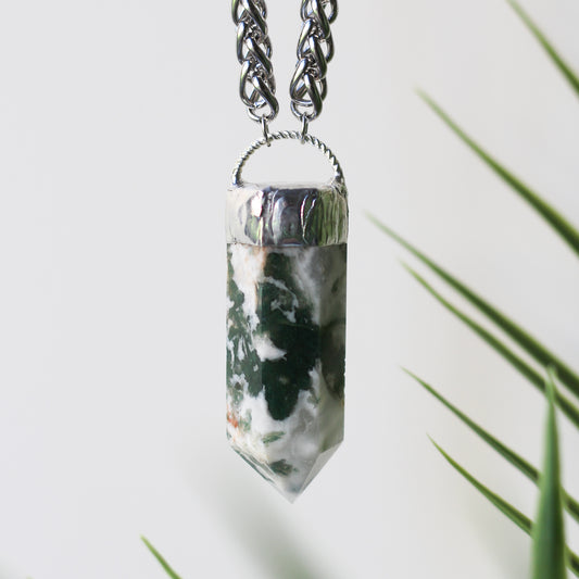 Moss Agate Necklace (SALE)
