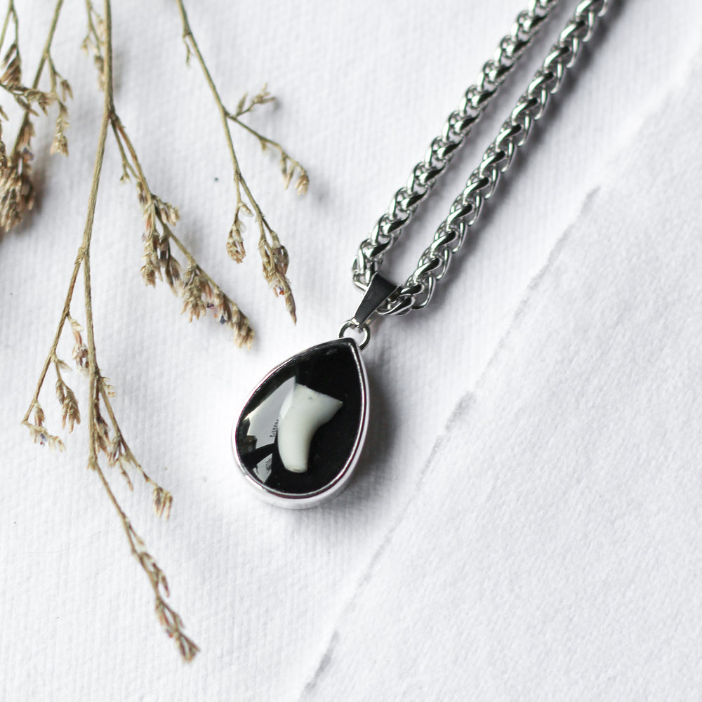 Custom Tooth Teardrop Necklace