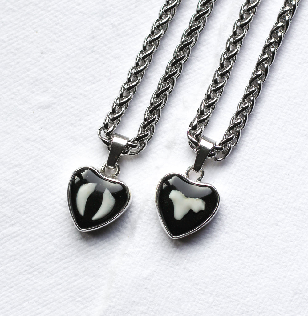 Custom Tooth Heart Necklace
