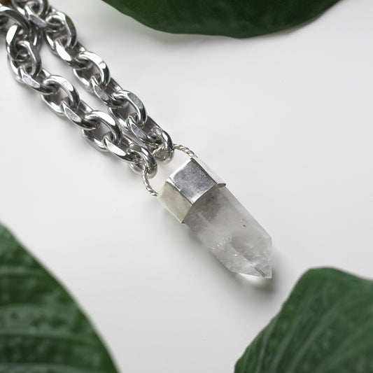 Quartz Necklace (Sterling Silver)