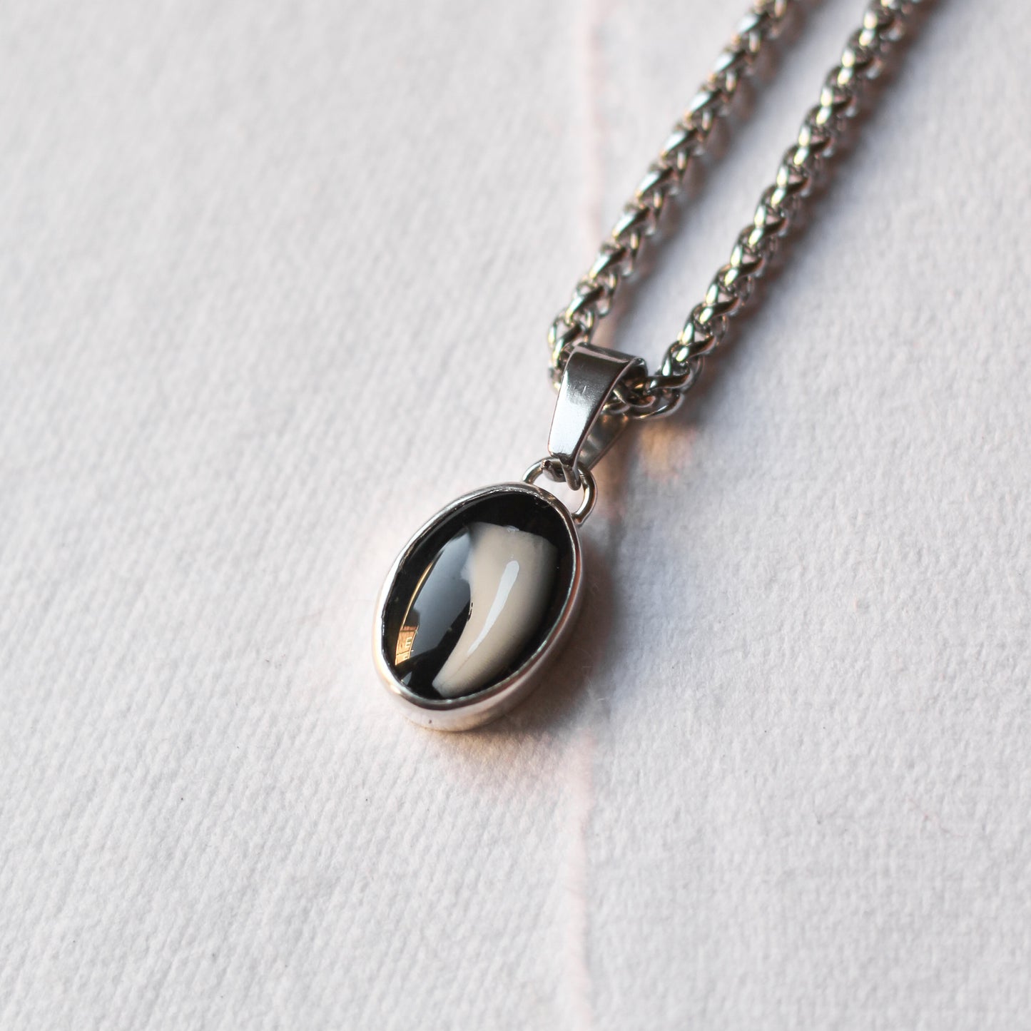 Custom Oval Necklace (HAIR, TOOTH OR CREM)