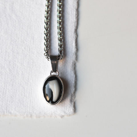 Custom Oval Necklace (HAIR, TOOTH OR CREM)