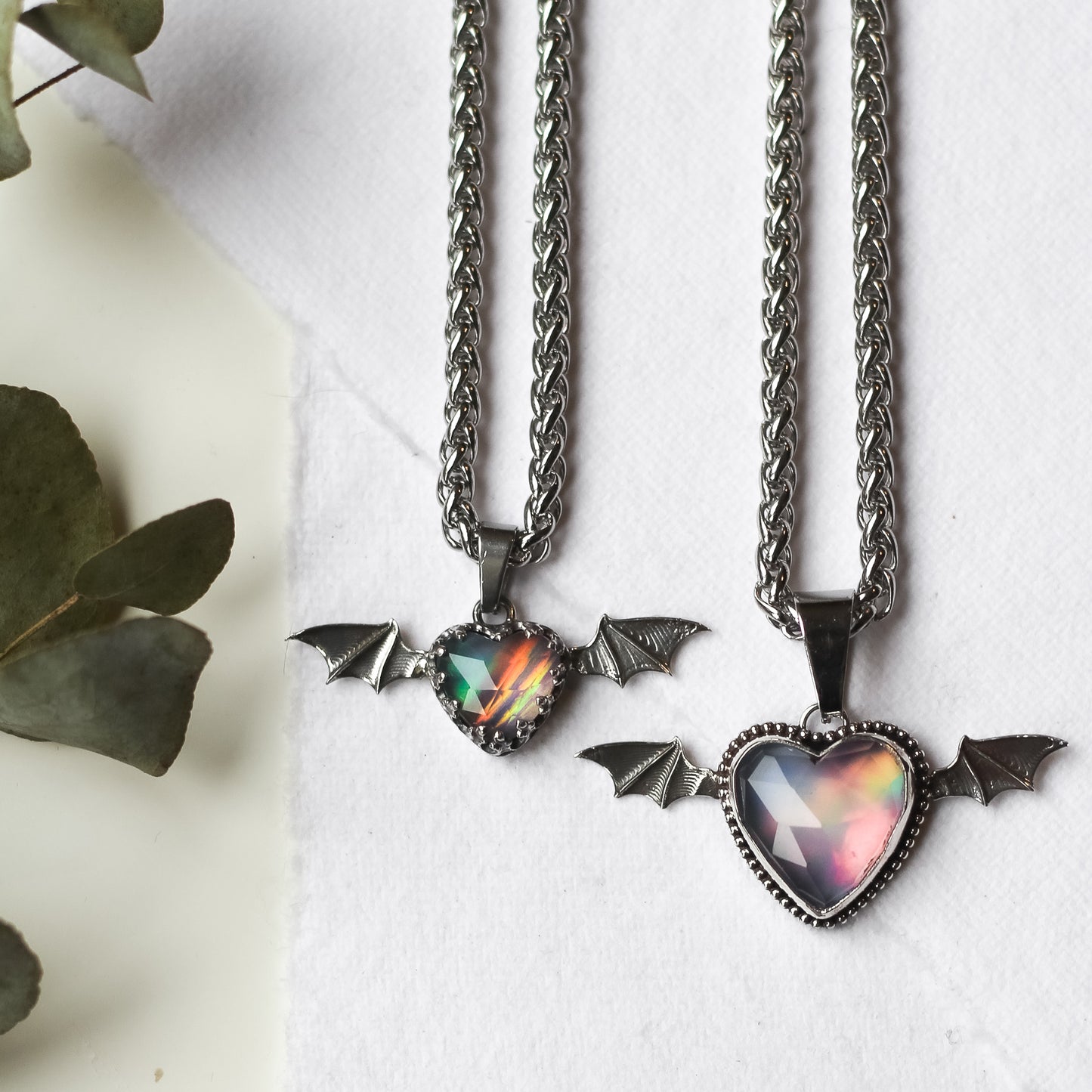 Bat heart necklace (PRE ORDER)