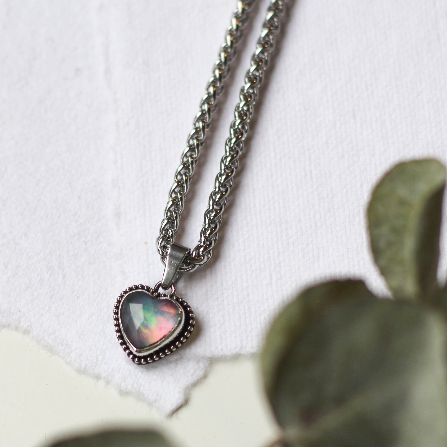 Beaded Heart Necklace