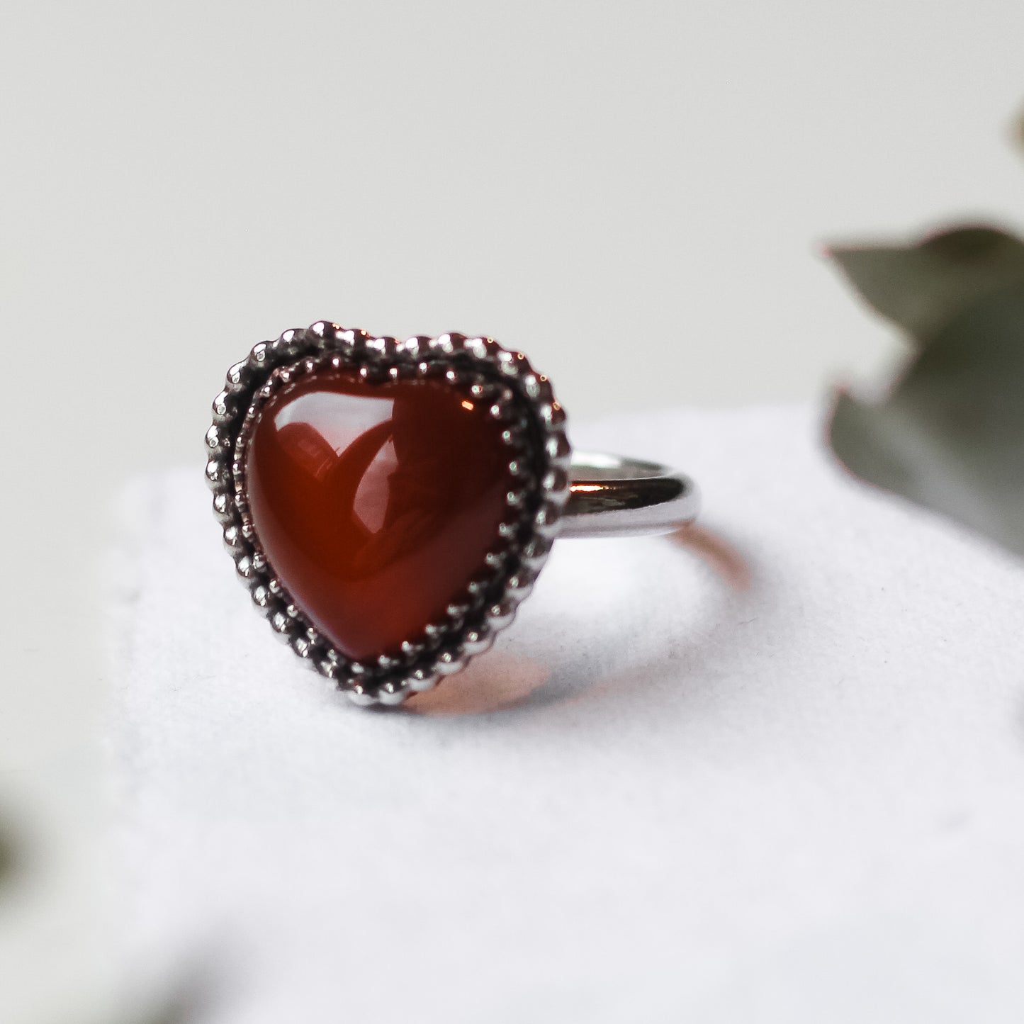 Red Agate Ring