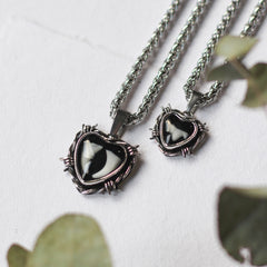 Custom Barbed Wire TOOTH necklace