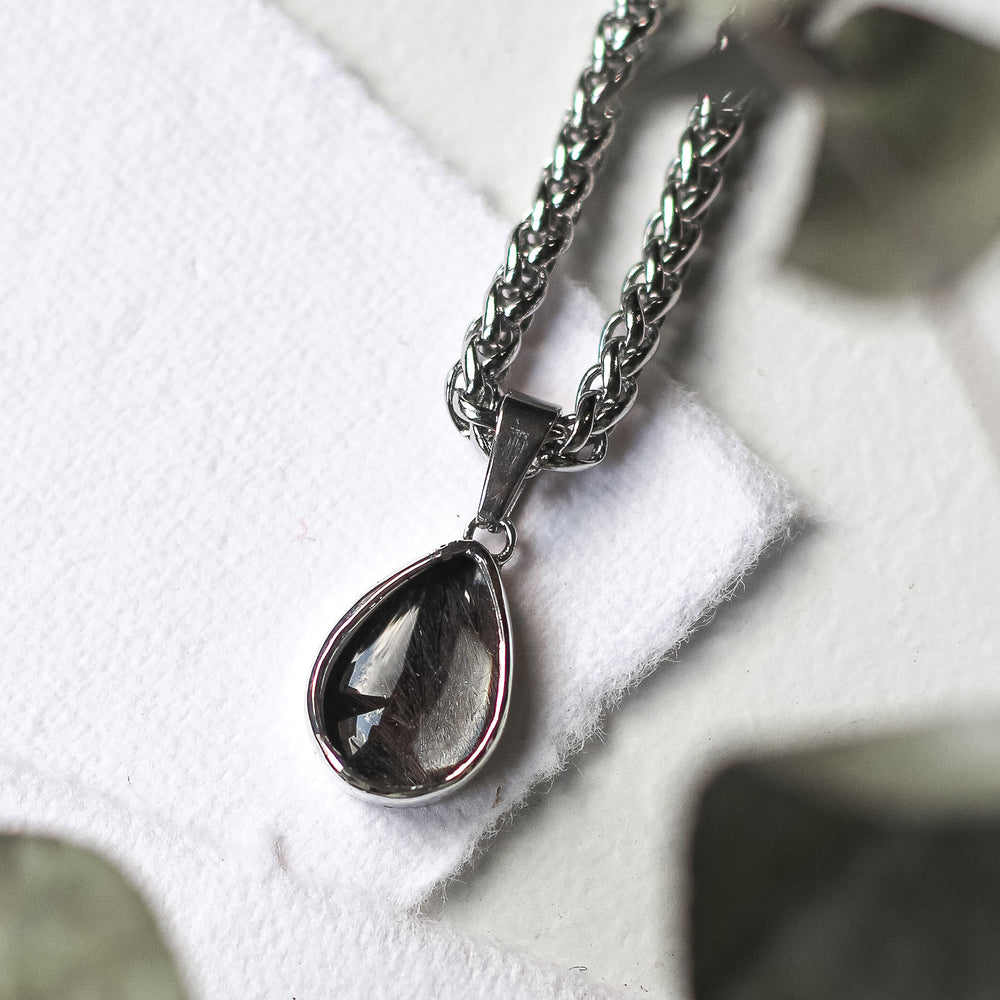 Custom Hair/Fur Teardrop Necklace