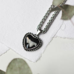 Custom Beaded Heart Tooth Necklace