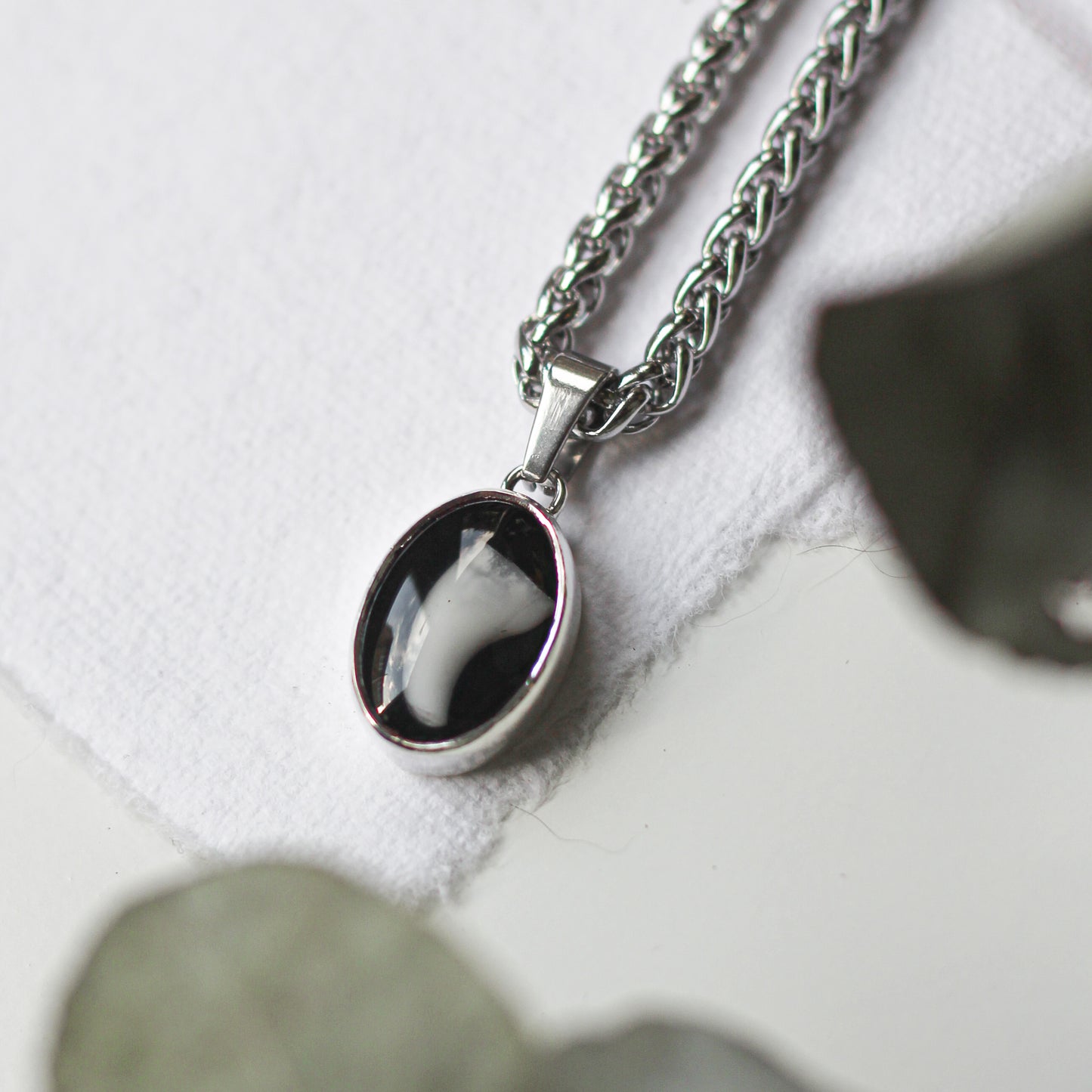 Custom Tooth Oval Necklace