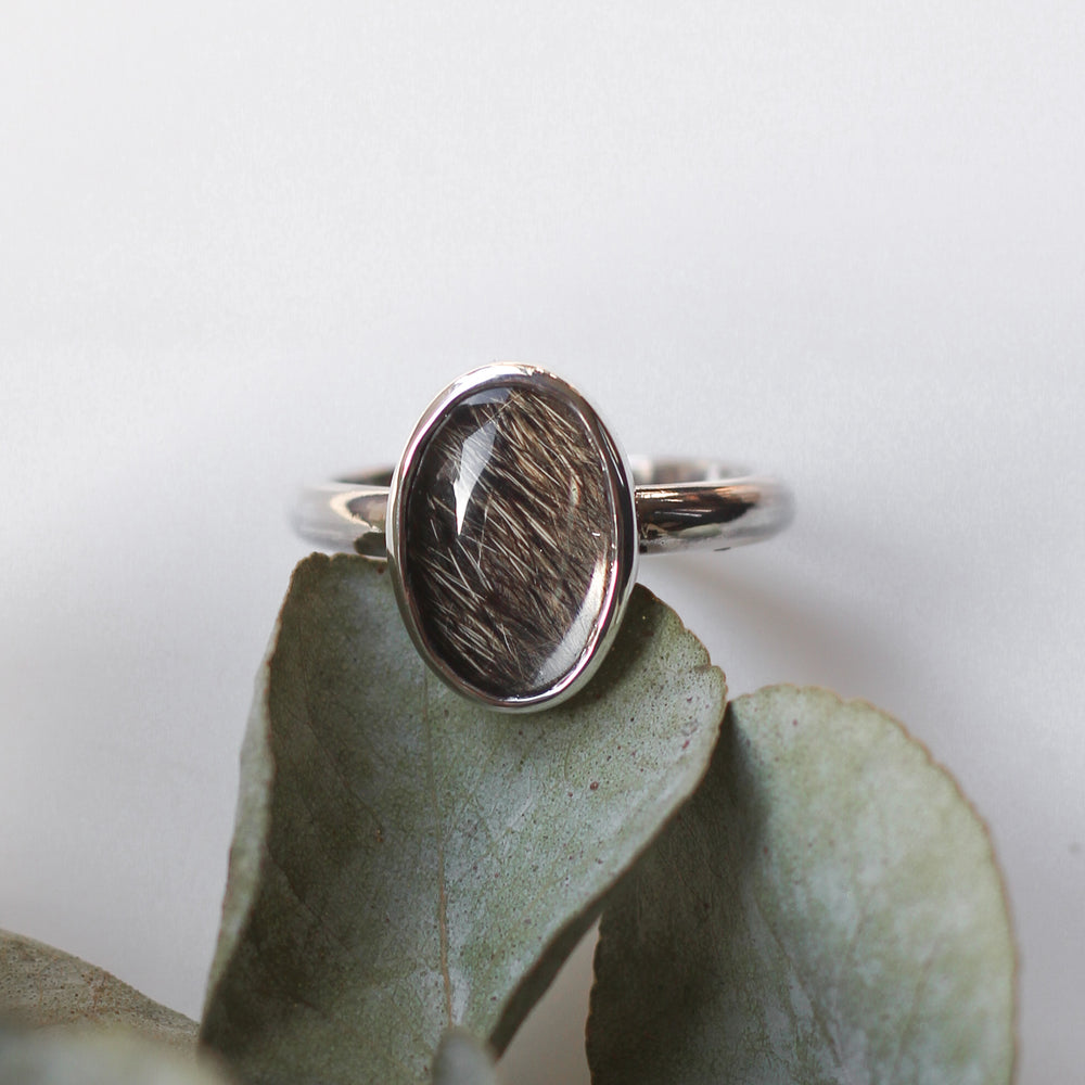 Custom Hair/Fur Oval Ring