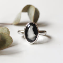 Custom Oval Tooth Ring