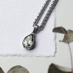 Green Amethyst Teardrop