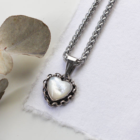 Pearl Chain Heart