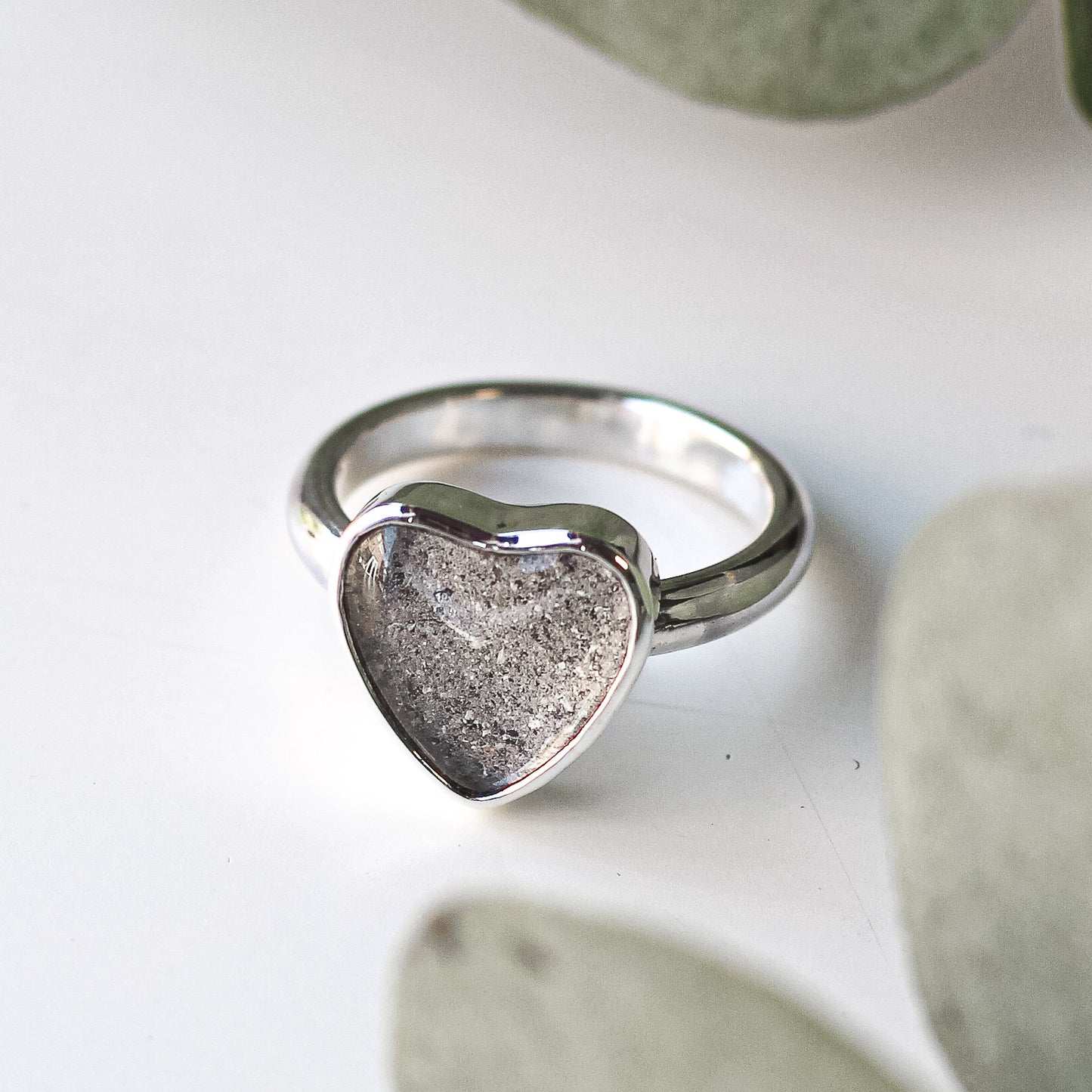 Custom Cremation Heart Ring