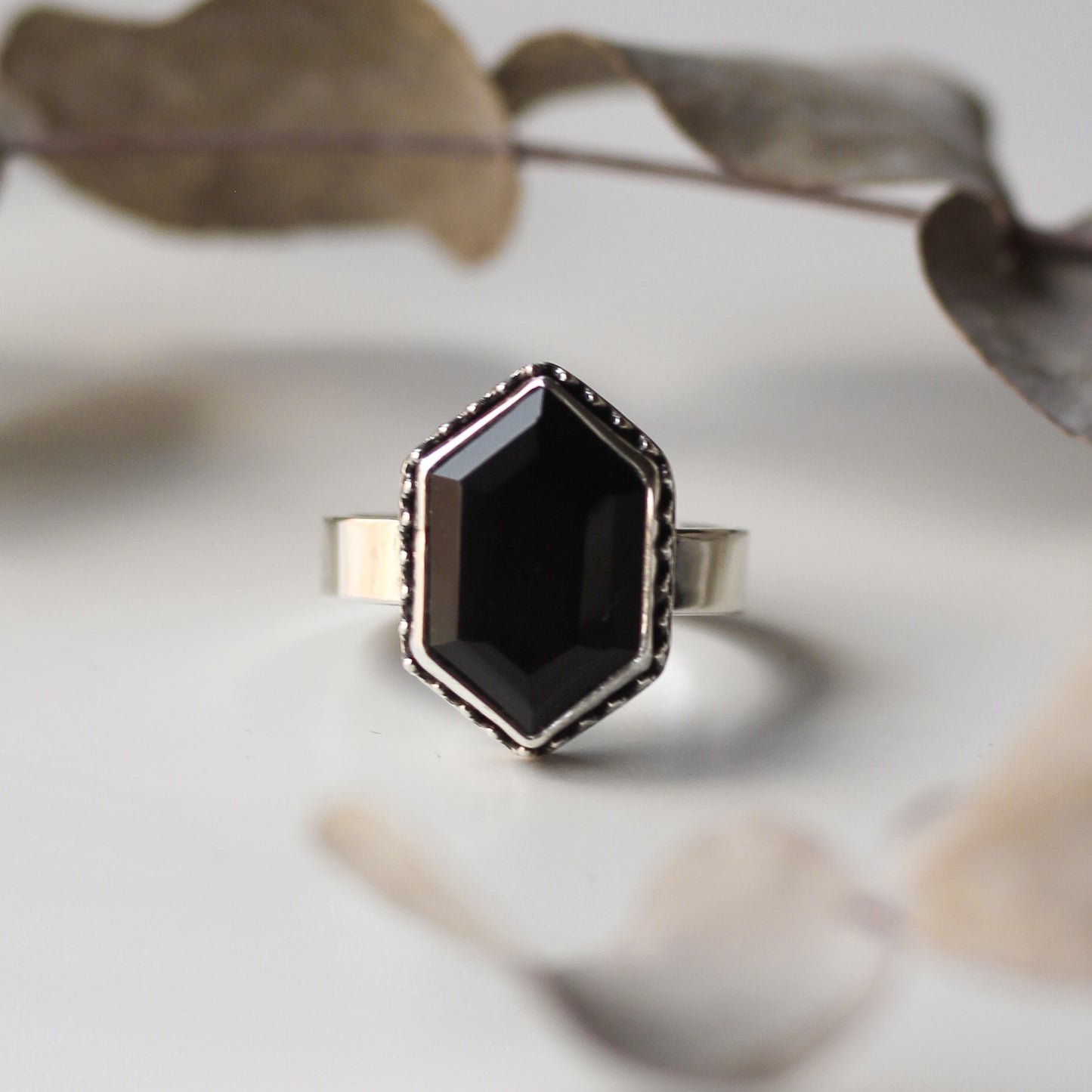 Onyx Ring Size O or R