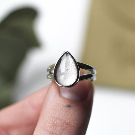 Custom Cremation Teardrop Ring