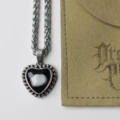 Custom Tooth Beaded Heart Necklace