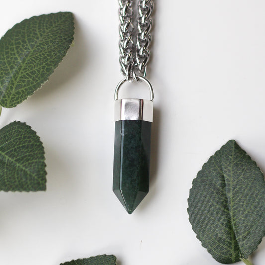 Mini Moss Agate Necklace