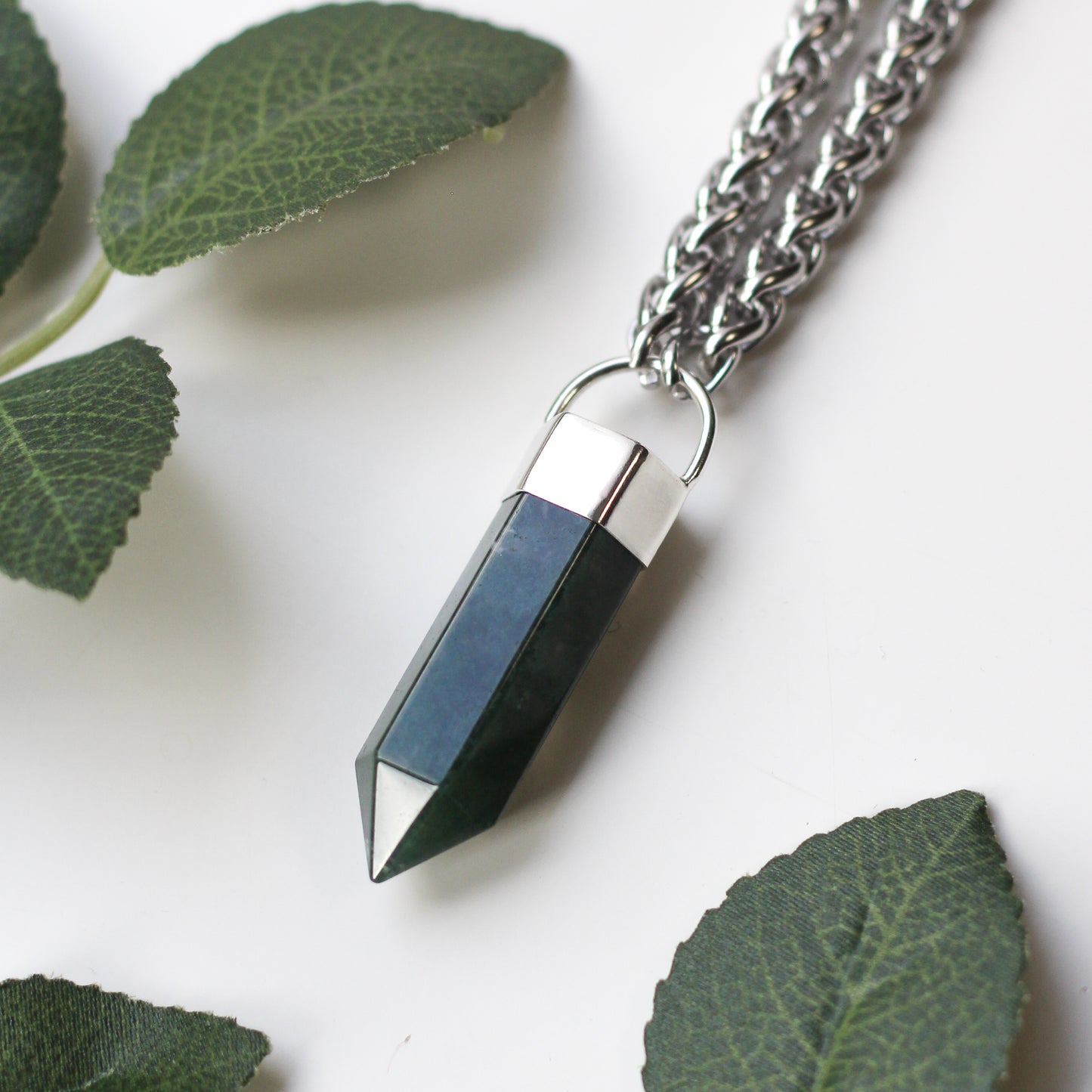 Mini Moss Agate Necklace