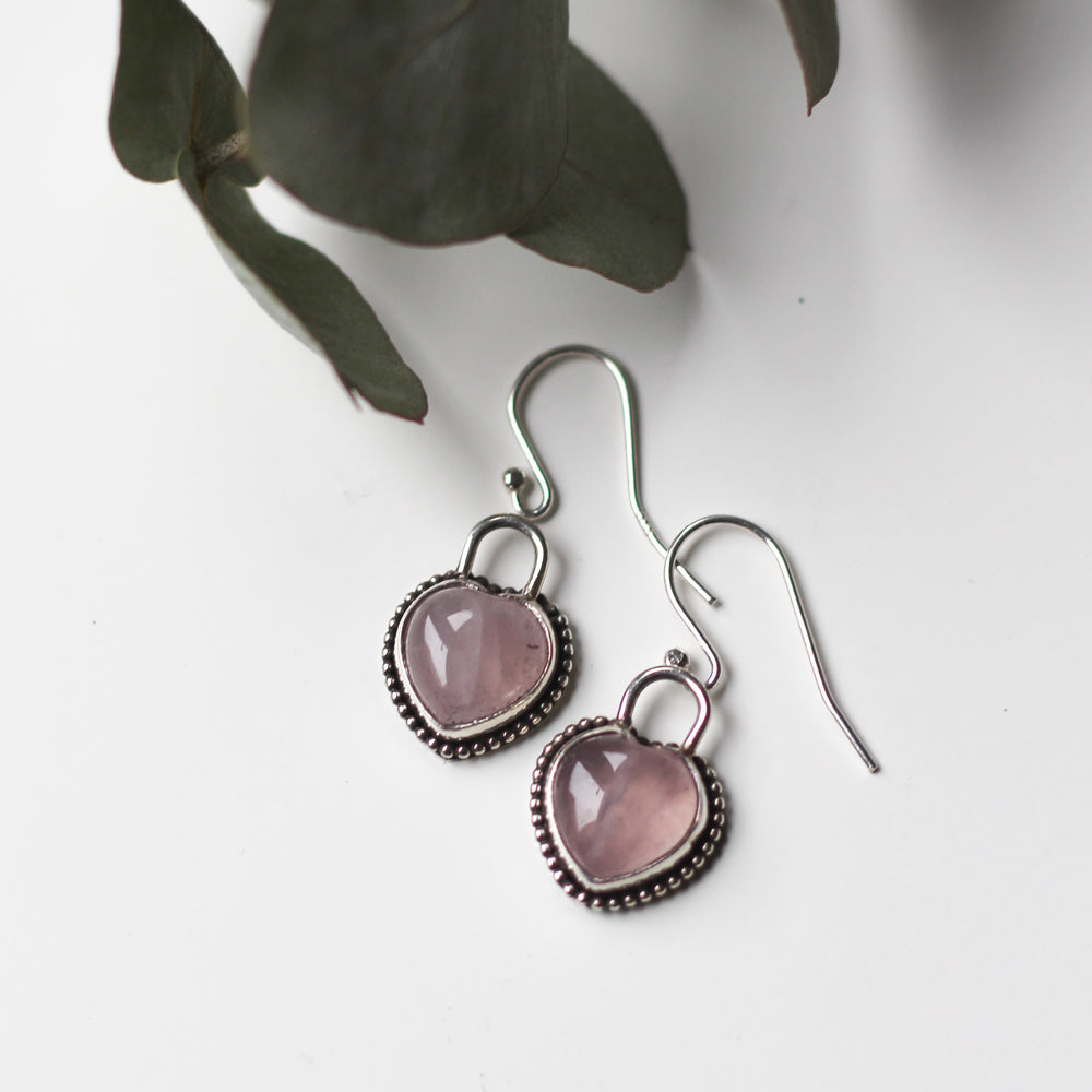 Rose Quartz Earrings