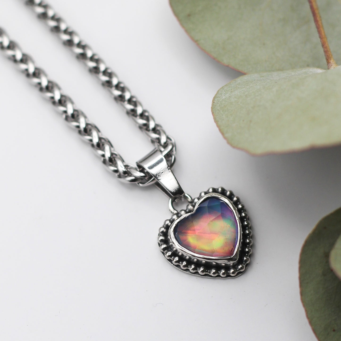 Mini Aurora Opal Necklace